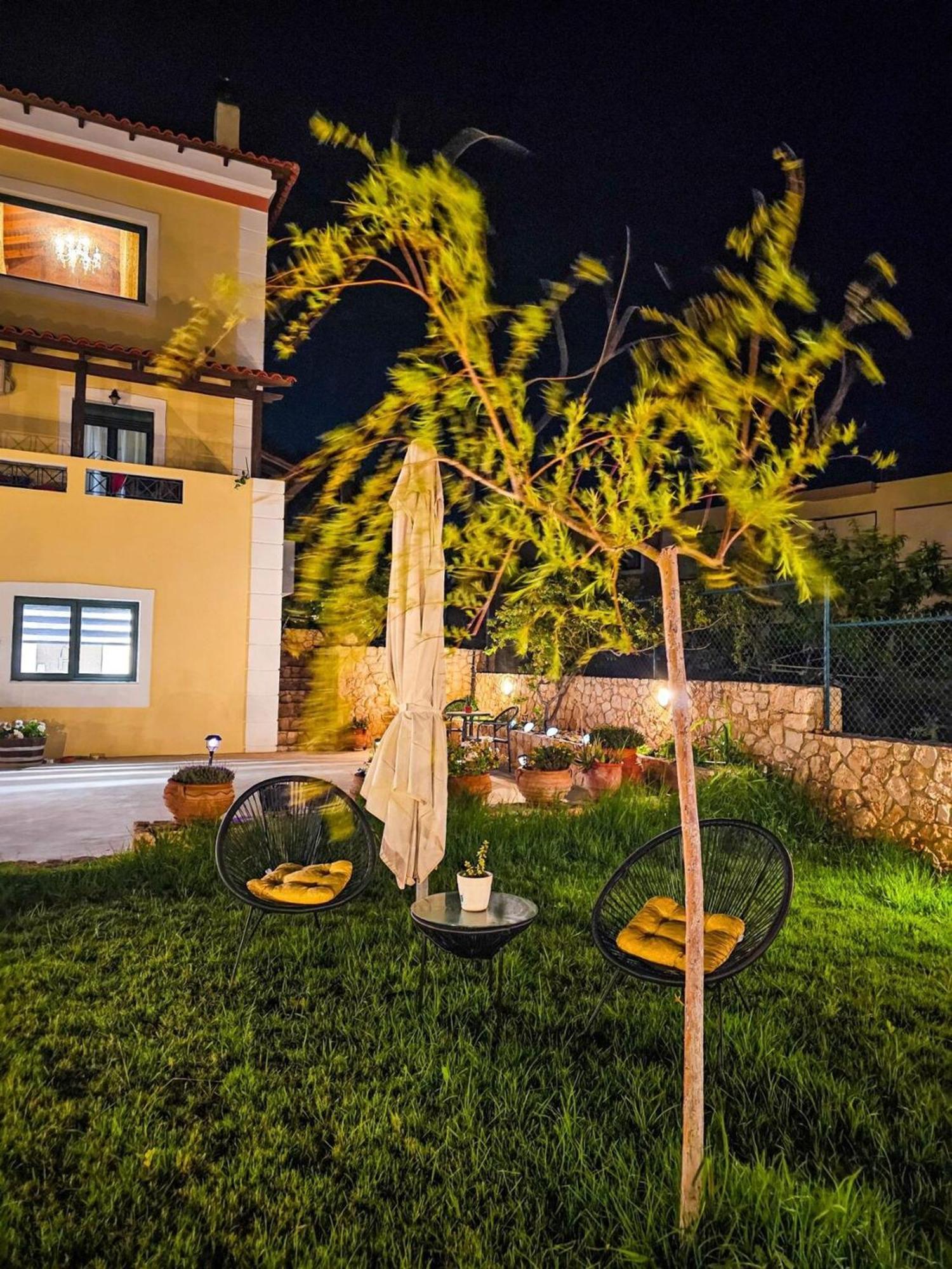 Villa Aitheras With Sea Views And Garden Stérnai Exterior foto